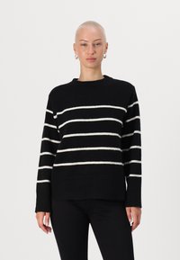 Vero Moda Petite VMFLAWLESS O NECK - Džemperis - black/birch