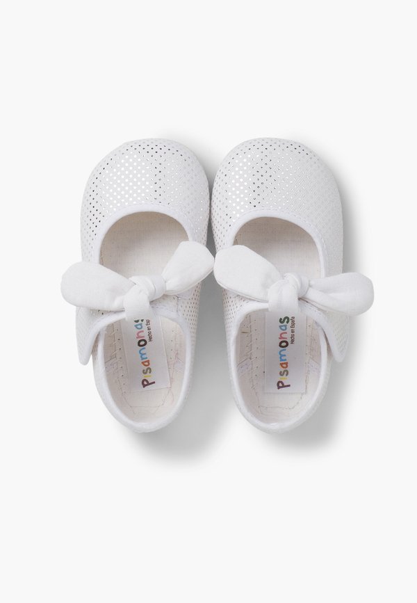 MERCEDITA TIPO ANGELITO PUNTITOS BRILLANTES – Lauflernschuh – blanco