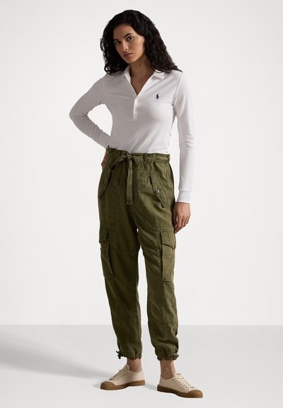 Polo Ralph Lauren JULIE LONG SLEEVE - Pólóing - white