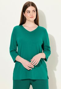 Ulla Popken GROSSE GRÖSSEN - Top s dlouhým rukávem - emerald green