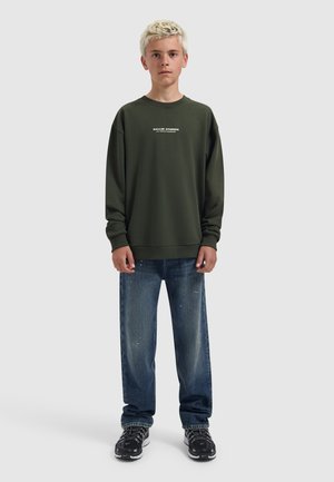 Ballin, LOOSE FIT CREWNECK LS SWEATERS - Sweater - olive