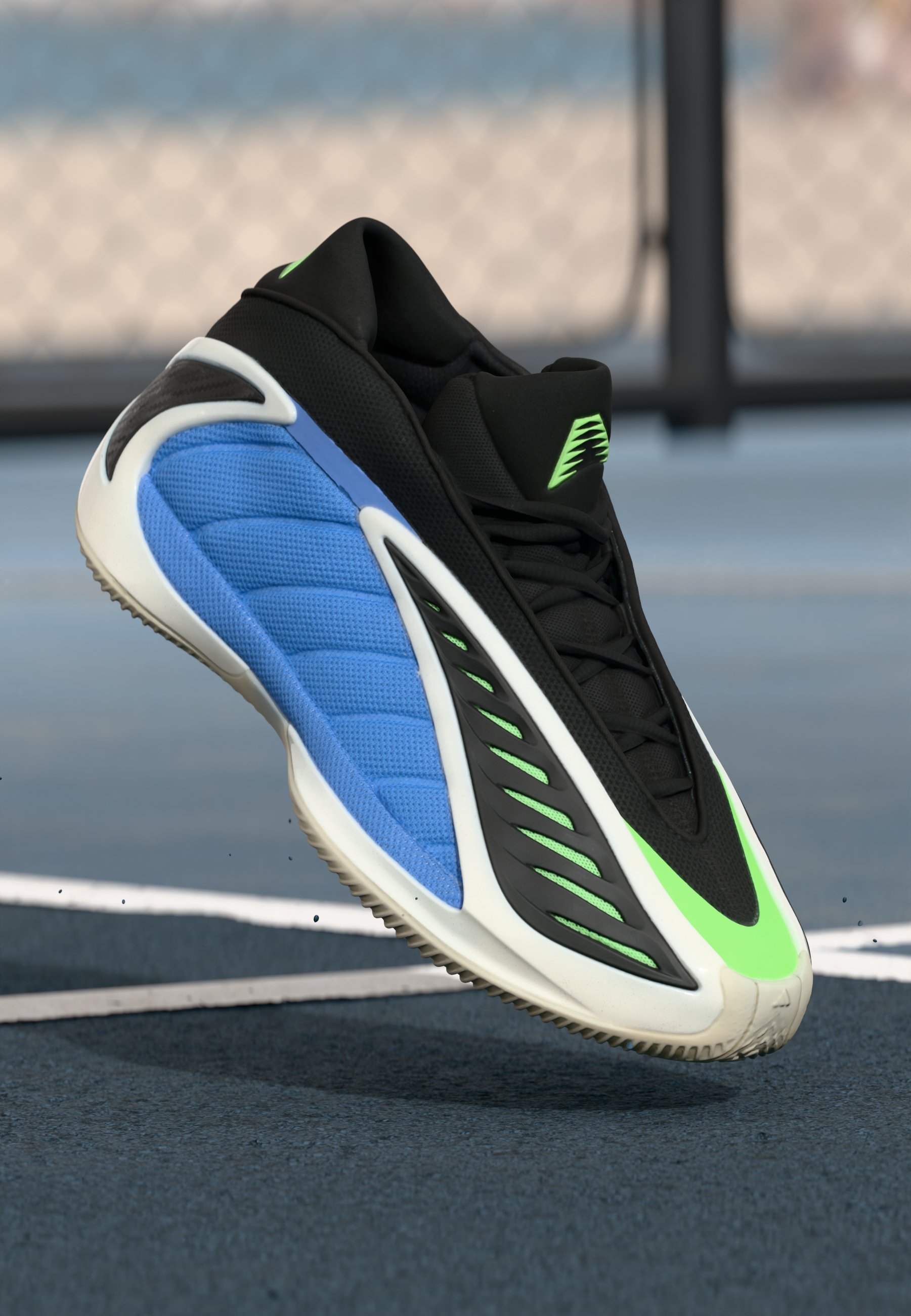 ADIDAS Anthony Edwards 2-Blue Fusion /Zero Metalic/Lime Burst - Size 11 -JR4359 Adidas Anthony Edwards 2 Blue Fusion Review | TikTok main image 4