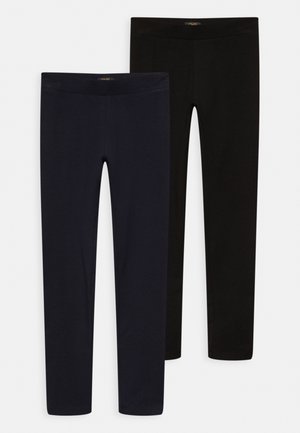 2 PACK - Leggings - navy blazer & black bean