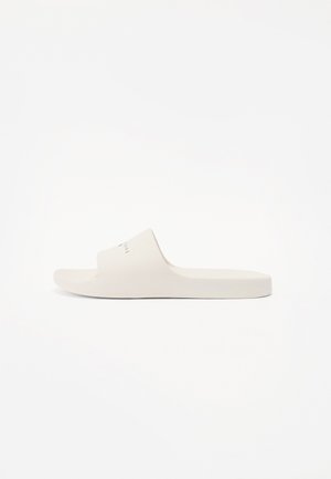 PRINTED POOL SLIDE - Sandalias planas - ecru