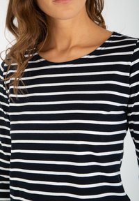 Armor lux PLOZEVET MARINIÈRE - Maglietta a manica lunga - rich navy/blanc