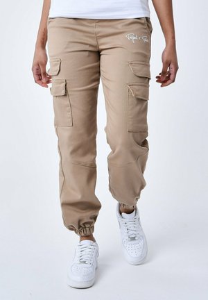 Project X Paris JOGG À POCHES MULTIPLES - Pantalones cargo - beige