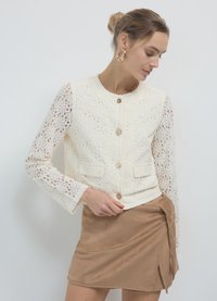 Calliope IN MACRAMÈ - Leichte Jacke - crema