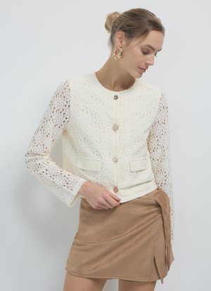 Calliope IN MACRAMÈ - Leichte Jacke - crema