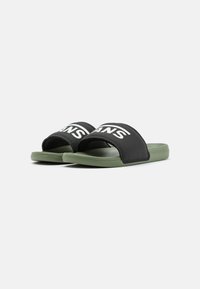 Vans LA COSTA SLIDE ON UNISEX - Iešļūcenes - black/olivine