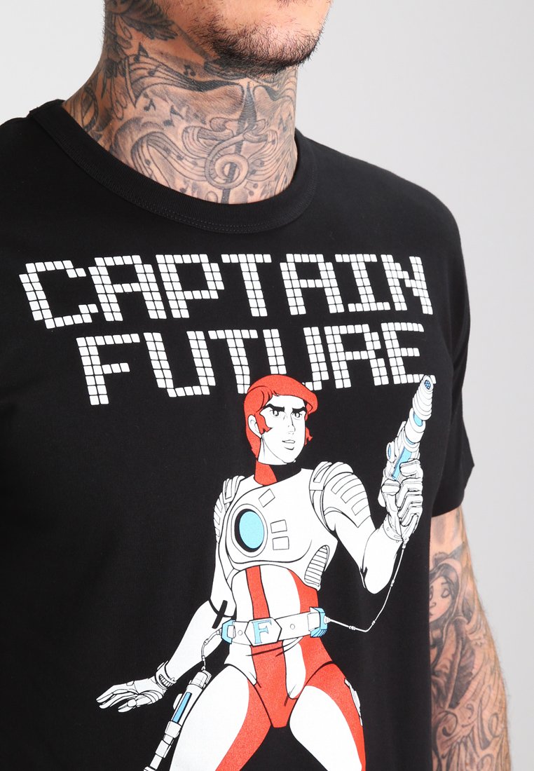 Captain Future Baumwolltasche Von LOGOSHIRT - Lizenziertes Originaldesign | 42x38 Cm | Natur | Einkaufs- & Shopper-Tasche