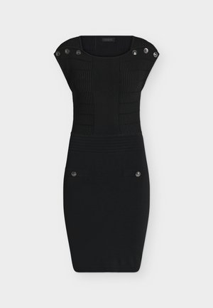 Guess, SQUARE NECK CARMEN SWTR DRESS - Φόρεμα-πουλόβερ - jet black