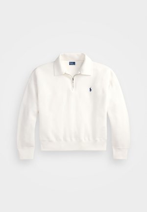 Polo Ralph Lauren FLEECE QUARTER ZIP - Sweatshirt - white