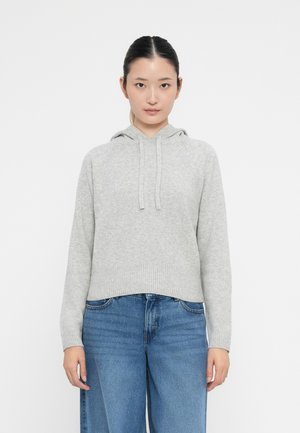 CASHSOFT HOODIE - Mikina s kapucňou - grey heather
