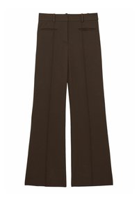 REGULAR FIT - CLAUDE HIGH RISE FLARED  - Kelnės - chocolate brown