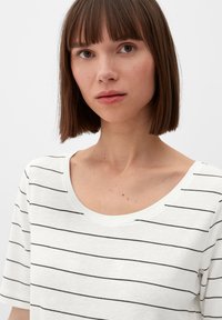 s.Oliver T-shirt print - wollweiß