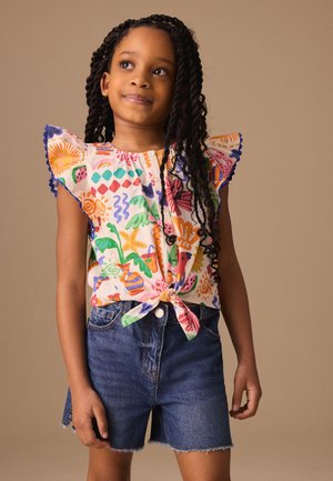 Next, REGULAR FIT - TIE FRONT - Bluse - bright tropical