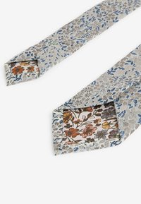 Next PATTERN SLIM - Kaklaraištis - neutral brown floral