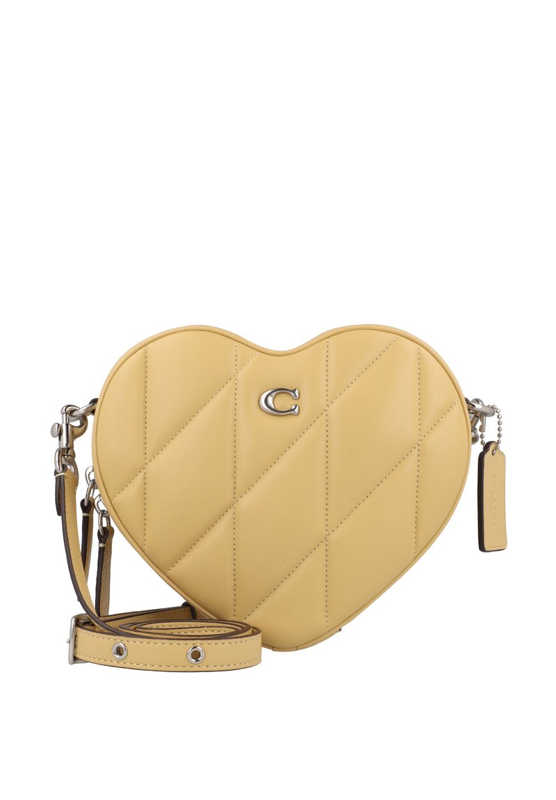 COACH QUILTED HEART  - Borsa a tracolla - light yellow