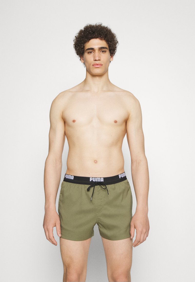 Puma - SWIM MEN LOGO LENGTH - Peldēšanas šorti - moss green, Palielināt