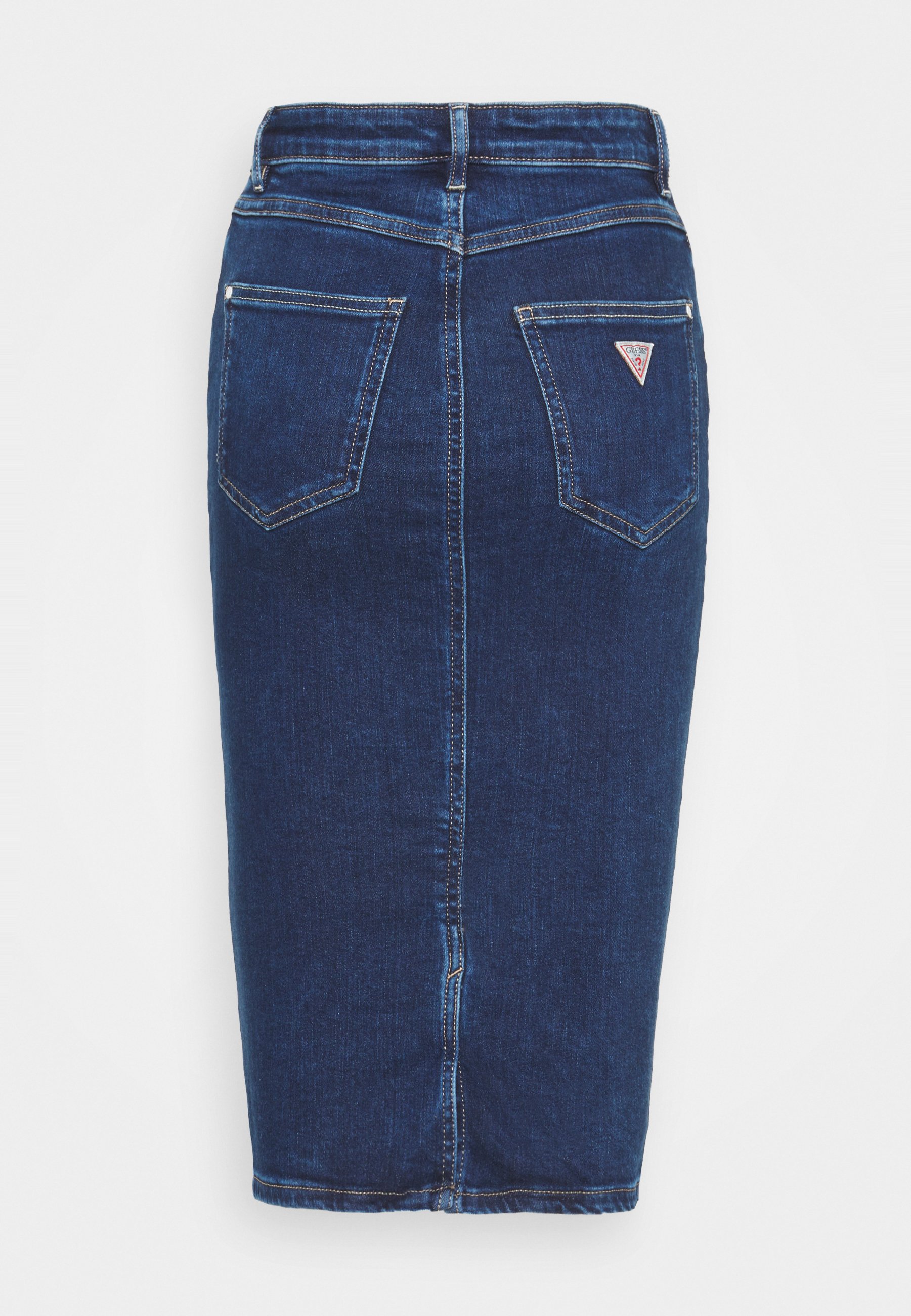 Guess 80S LONGUETTE - Gonna di jeans - so chic/blu denim - Zalando.it