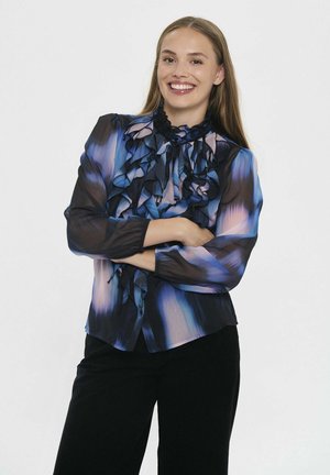 LILJA CRINKLE LS  - Chemisier - black mirage mist