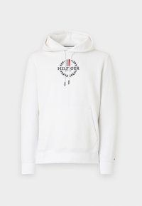GLOBAL STRIPE WREATH TEE HOODY - Kapuzenpullover - white