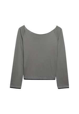 Bench, BENCH X SUPERDRY &AMP; CO BENCH FITTED LONG SLEEVE LAYER TOP - T-shirt à manches longues - moonmist  charcoal