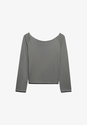 Bench, BENCH X SUPERDRY & CO BENCH FITTED LONG SLEEVE LAYER TOP - Longsleeve - moonmist charcoal