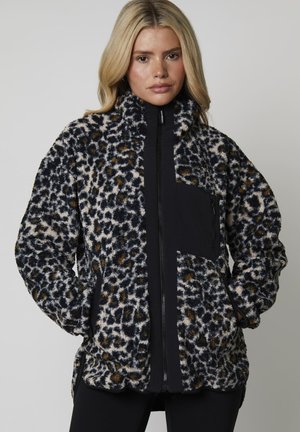 PRINTED BORG ZIP JACKET WITH POCKET LADIES BORG JACKET PRINTED BORG ZIP JACKET WITH POCKET - Kurtka Outdoor