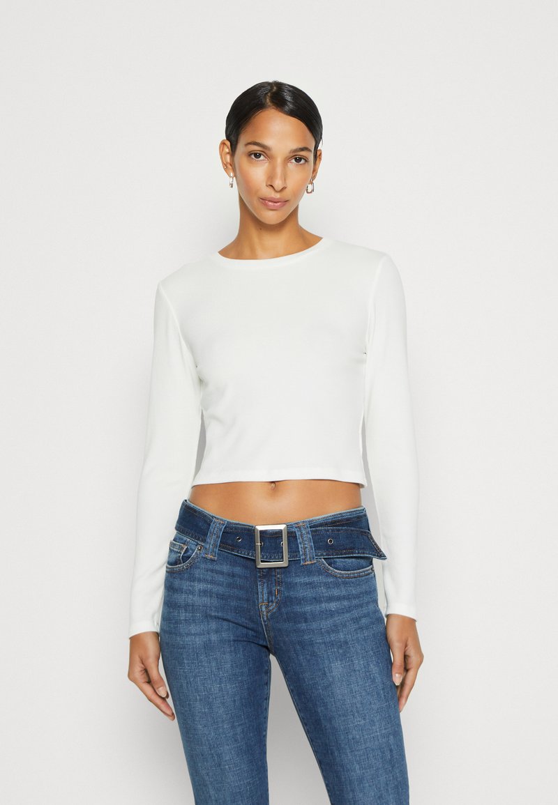 GAP ULTRA CROP Long sleeved top new off white/offwhite Zalando.ie