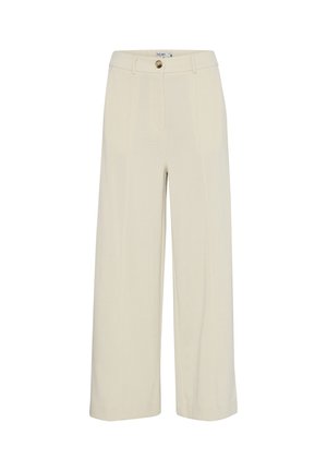 ICHI, IHKATE CORDUROY WIDE PA - Stoffhose - almond milk
