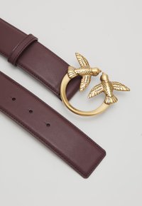 Pinko LOVE BERRY BELT - Ceinture - maro/antique gold-coloured