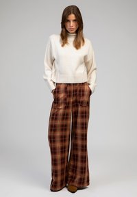 AN'GE PONTALY - Pantalon classique - chocolat