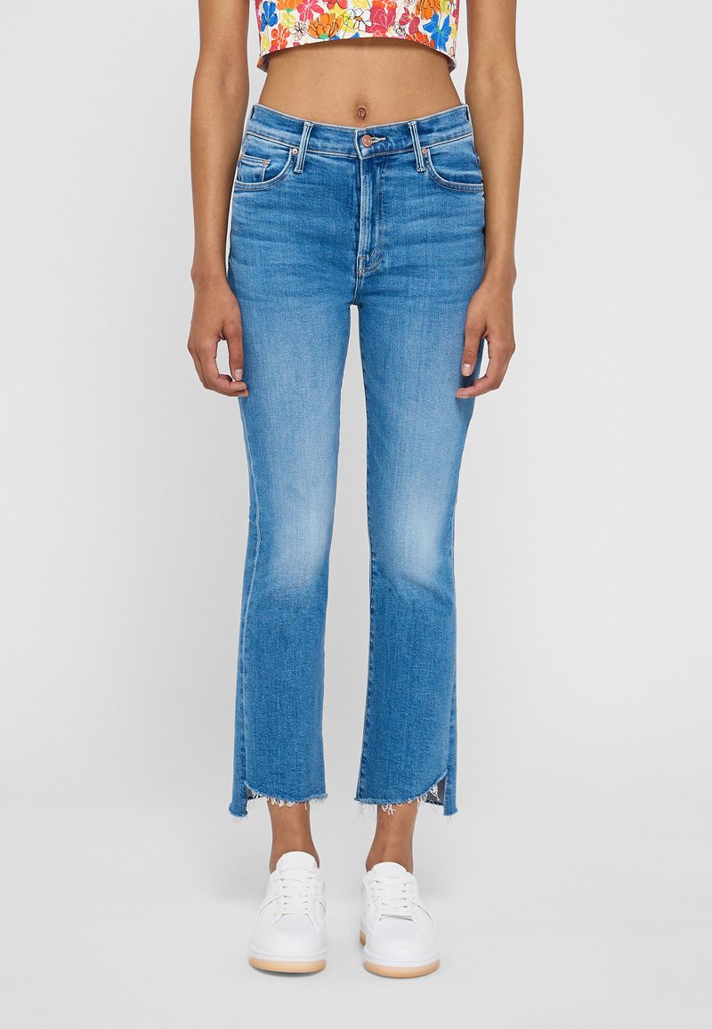 Mother THE INSIDER CROP STEP FRAY - Bootcut jeans - out of the blue