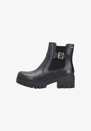 Rieker Cowboy/biker ankle boot - schwarz