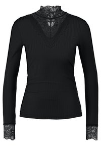 Top s dlhým rukávom - black