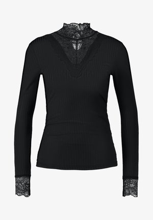 JDY Tops ar garām piedurknēm - black