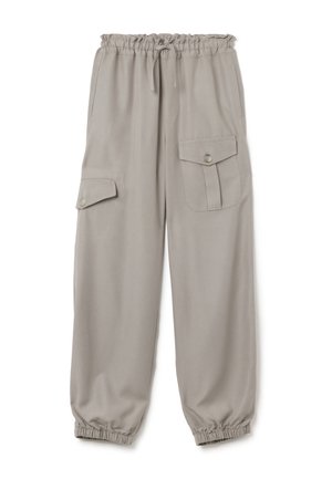 REGULAR FIT JOGGER WITH POCKETS - Cargo trousers - beige