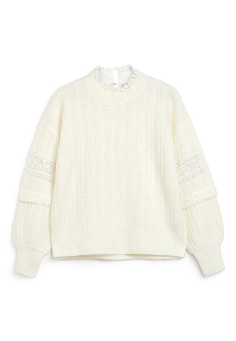 Damen Strickjacken | Next Strickpullover white/weiß - TG29576 Damen Strickjacken | Next Strickpullover white/weiß - TG29576
