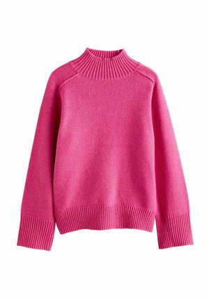 STAND NECK  - Strickpullover - bright pink