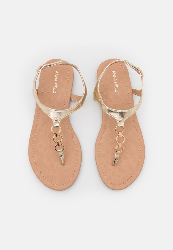 T-bar sandals - gold4
