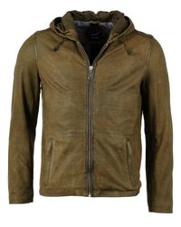 Maze Lederjacke - olive