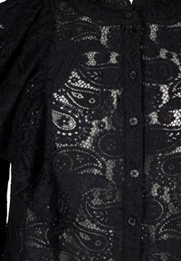 Zizzi MIT RÜSCHENDETAIL - Bluza s gumbima - black