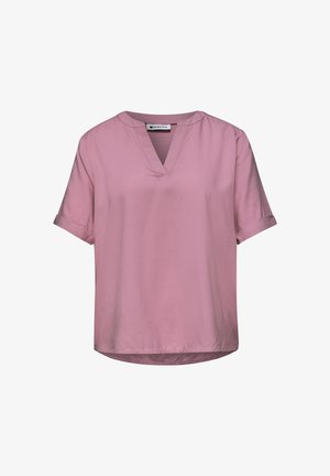 Street One, SHORT-SLEEVE BLOUSE WITH TURN-UP - Blouse - clouded blush