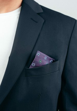Sangar, MEDALLION PATTERN POCKET SQUARE - Pochet - purple