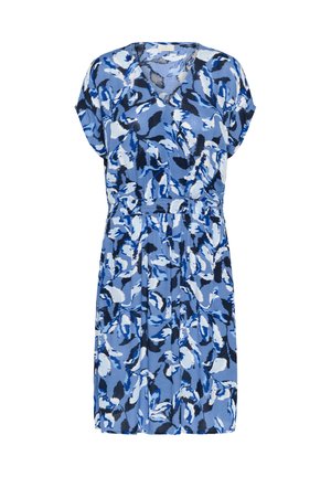 Kaffe KAJENN - Day dress - blue blurry leafs