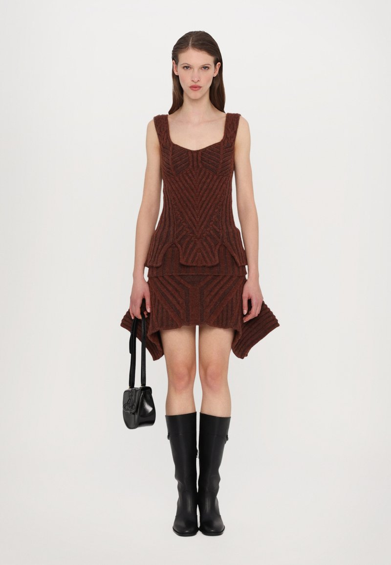 paolina russo corset dress adidas x Paolina Russo Knit Corset Dress Active Gold/ Black/ Energy Orange/ Collegiate Navy