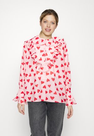 CHERISH RUFFLE BLOUSE - Pusero - pink