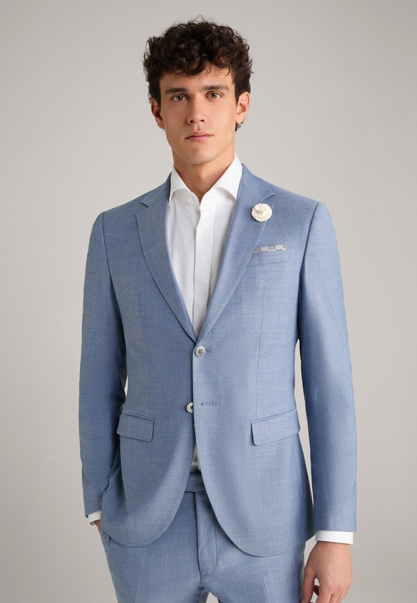 WEDDING -BAUKASTEN DAMON IN STRUKTURIERT - Anzugsakko - hellblau