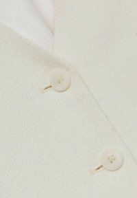 Reiss REGULAR FIT - DEVON BLEND BUTTON THROUGH - Chaleco - white
